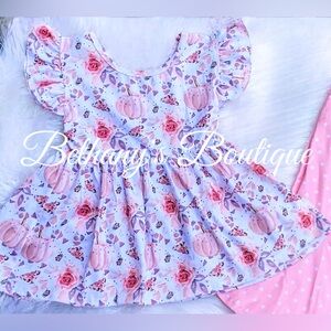 Floral Pumpkin peplum